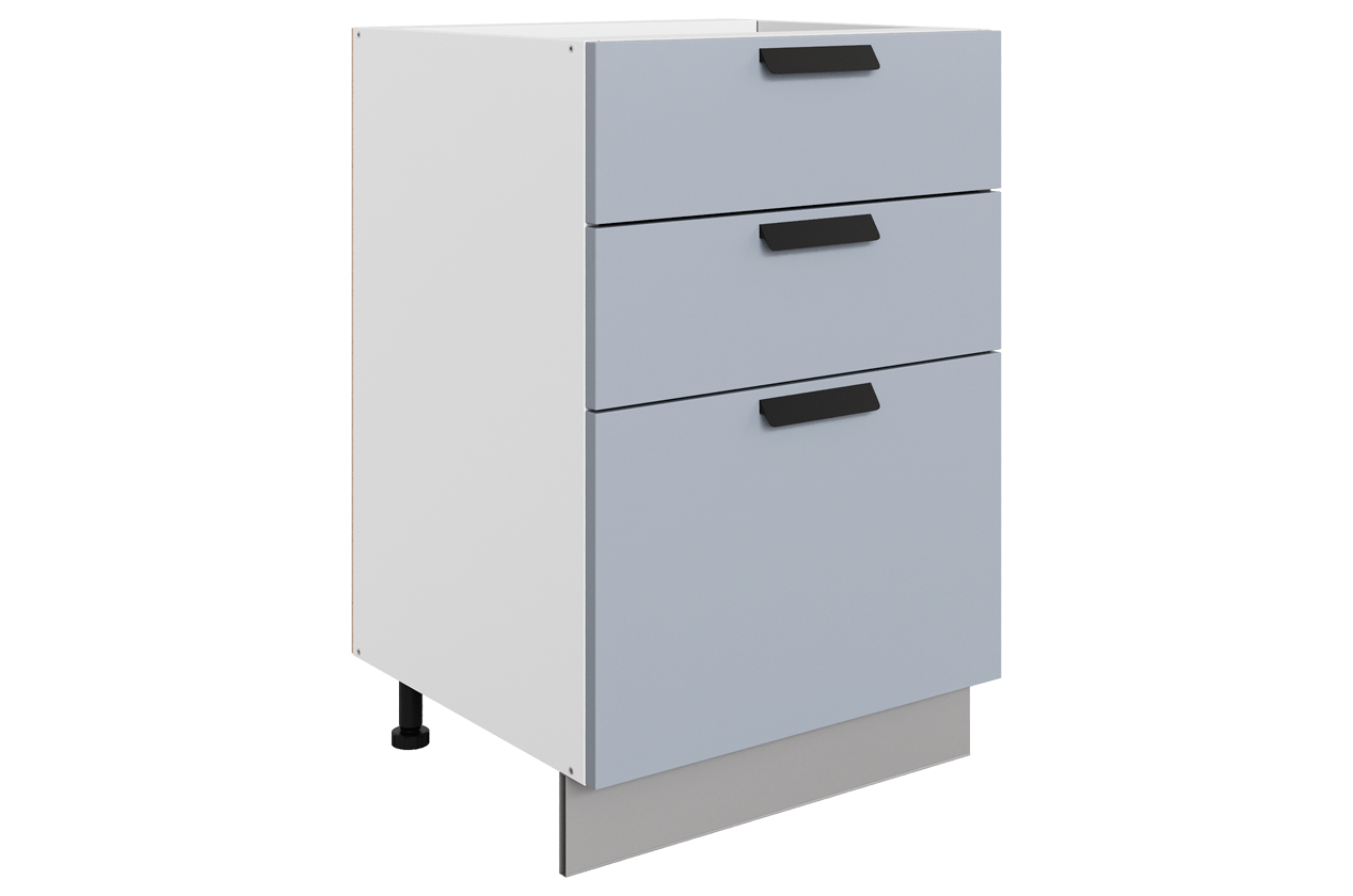 Джаз Шкаф рабочий L500 B500 Слим (3 ящ.) (эмаль)