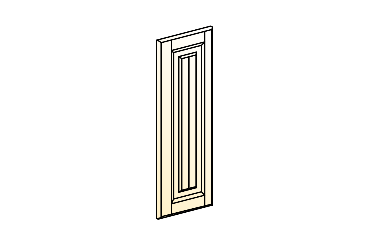 Бавария Дверь (Декор) L270 конц.45 Шкаф рабочий (небесный)