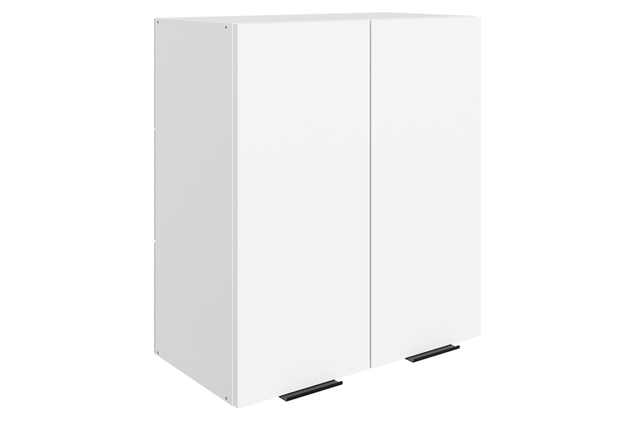 Стоун Шкаф навесной L600 Н720 (2 дв. гл.) (белый/джелато софттач)