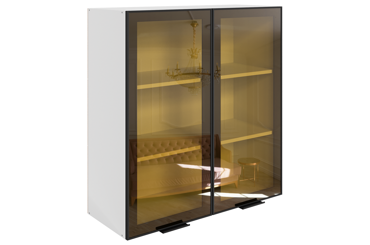 Алюм Шкаф навесной L800 Н900 (2 дв. рам.)