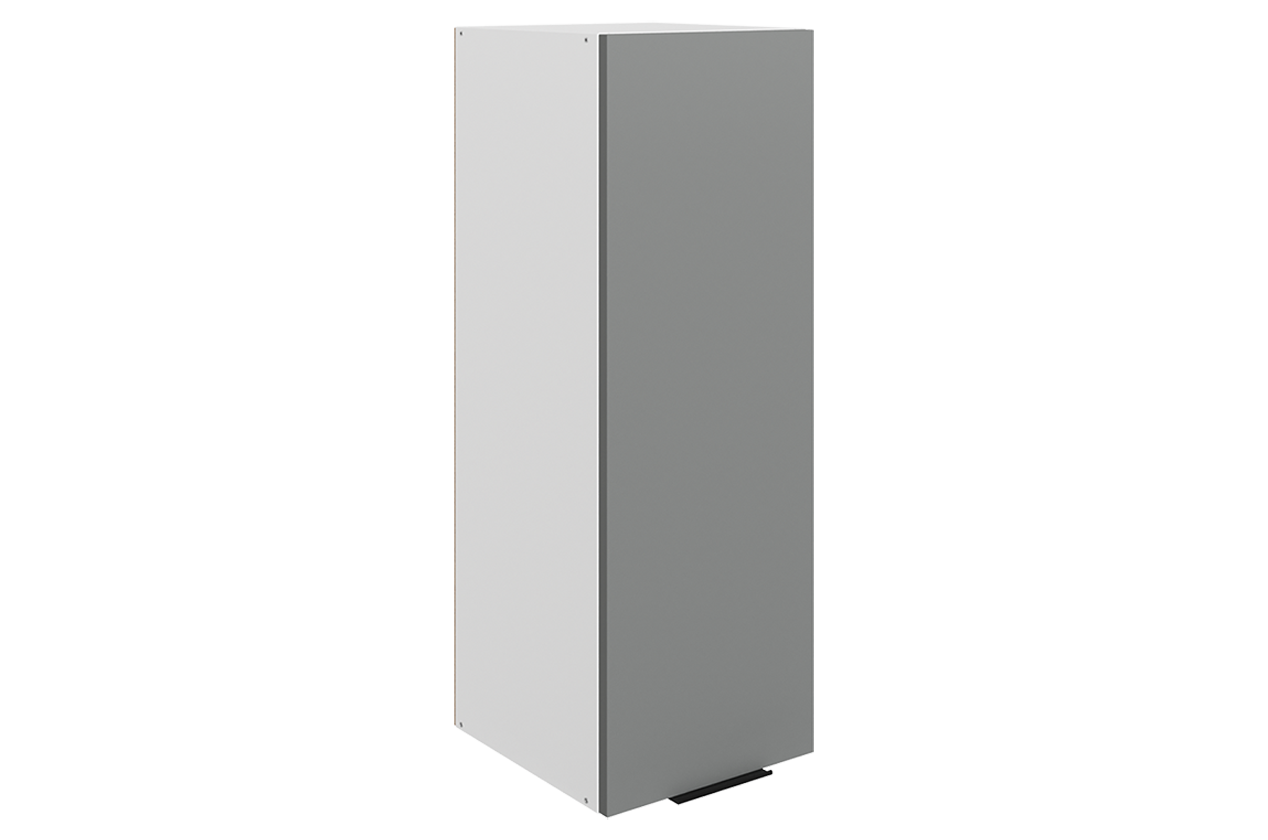 Стоун Шкаф навесной L300 Н900 (1 дв. гл.) (белый/оникс софттач)