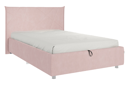 Кровать с подъемным механизмом Квест 120х200 см (нежно-розовый (велюр))