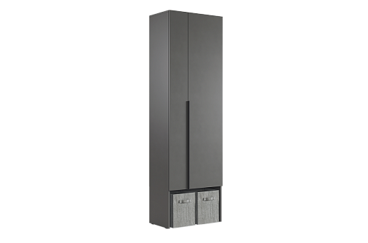 Баско Шкаф двухдверный L600 (графит)