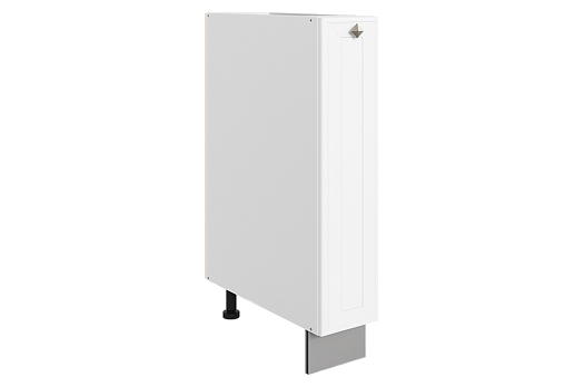 Мишель Шкаф рабочий L150 (1 дв.гл.) (эмаль) (белый/белый)