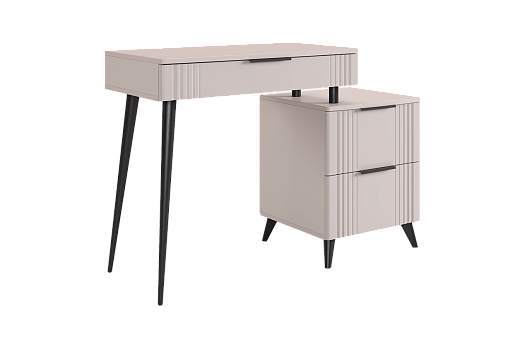 Катрин Туалетный столик (без зеркала) (кашемир/фрапучино матовый)
