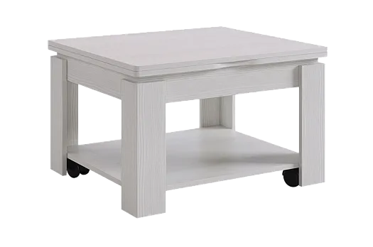 Стол-трансформер Адам 1 (белый рамух/белый рамух)