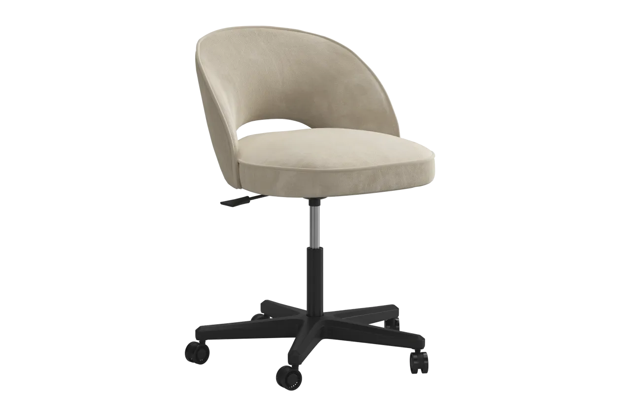 Стул Моли 2 Т3 (пломбир (велюр)/черный)