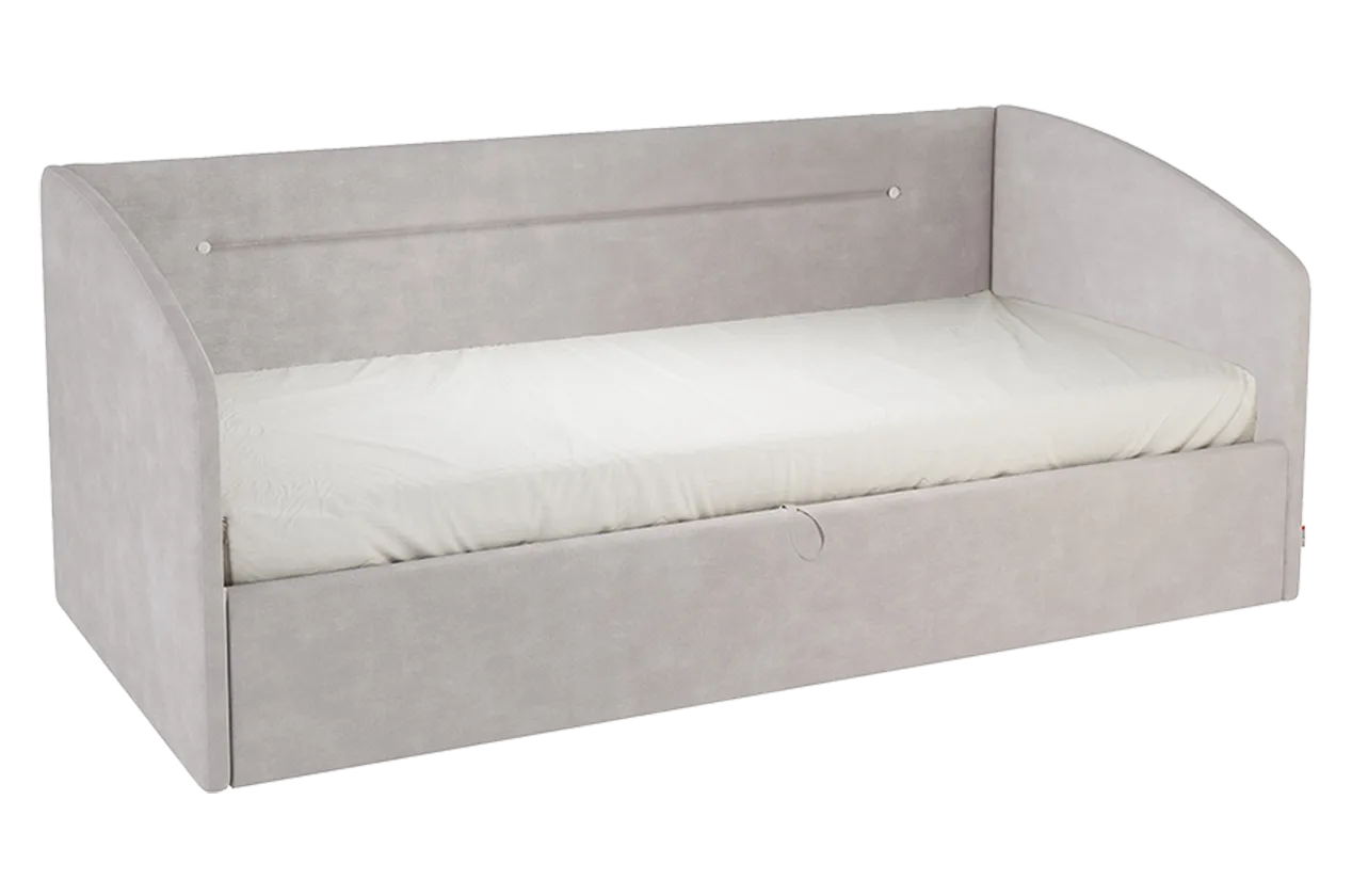 Кровать с подъемным механизмом Альба (Софа) 90х200 см (галька (велюр))