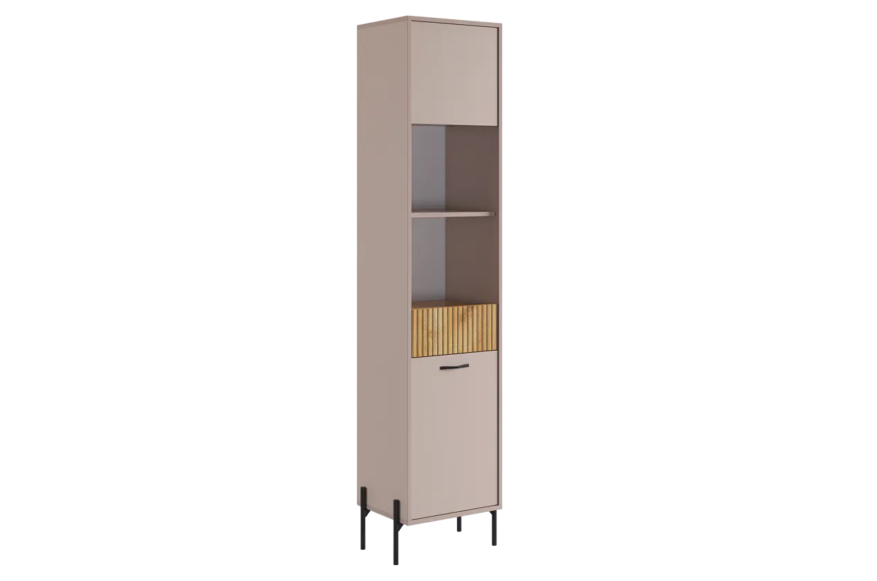 Доминика Стеллаж (кашемир/дуб крафт золотой)