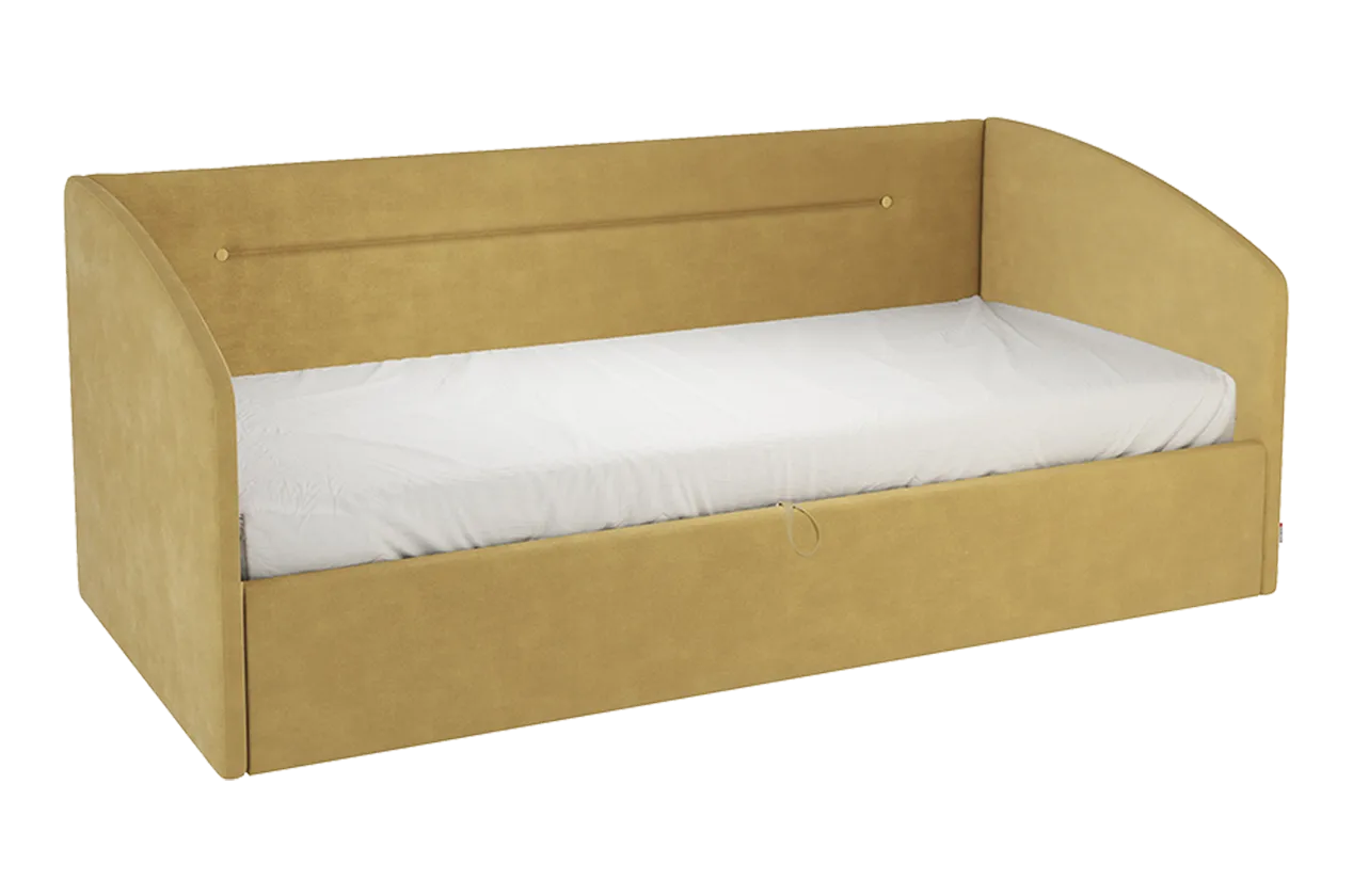 Кровать с подъемным механизмом Альба (Софа) 90х200 см (медовый (велюр))